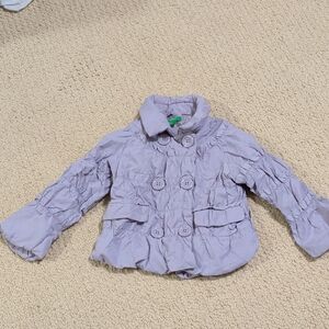 United Colors Of Benetton Lilac Pea Coat for Kids